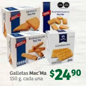 Galletas Mac'Ma 150 g. cada una