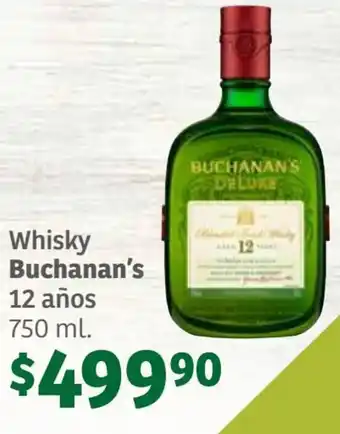 Soriana Súper Whisky Buchanan's 12 años 750 ml. oferta