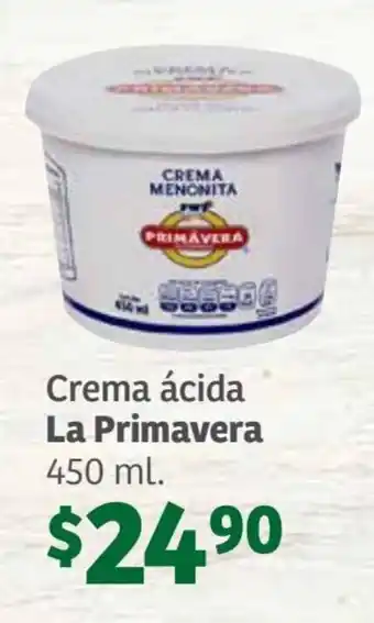 Soriana Súper Crema ácida La Primavera 450 ml. oferta