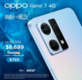 Telcel Oppo Reno 7 4G oferta
