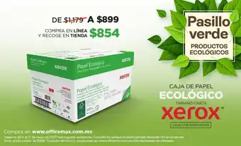 CAJA DE PAPEL ECOLÓGICO TAMAÑO CARTA xerox™