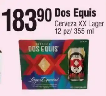 DOS EQUIS Cerveza XX Lager 12pz/355ml