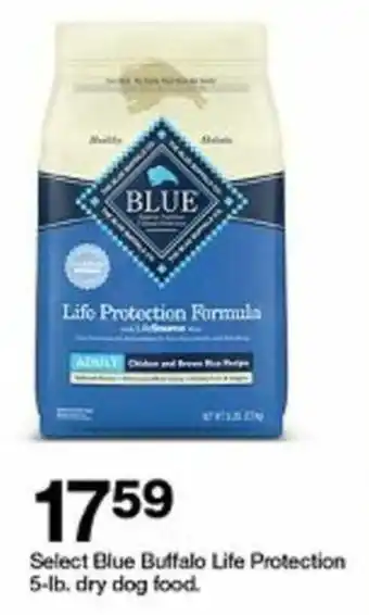 Select Blue Buffalo Life Protection 5-lb. dry dog food.