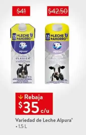 Walmart Variedad de Leche Alpura -1.5 L oferta