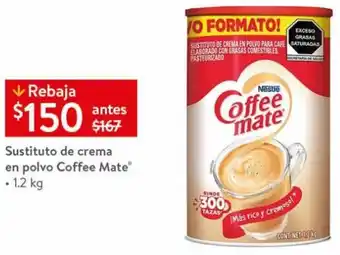 Walmart Sustituto de crema en polvo Coffee Mate . 1.2 kg oferta