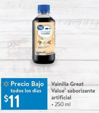 Vainilla Great Value saborizante artificial 250ml