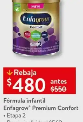 Walmart Fórmula infantil Enfagrow Premium Confort • Etapa 2 oferta