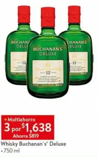 Walmart Whisky Buchanan's® Deluxe .750 ml oferta
