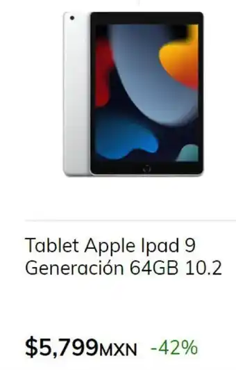 Tablet Apple Ipad 9 Generación 64GB 10.2