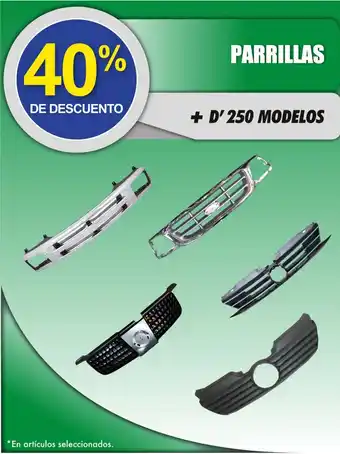 PARRILLAS + D' 250 MODELOS