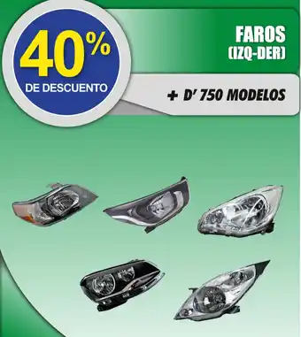 Refaccionaria California FAROS (IZQ-DER) + D' 750 MODELOS oferta