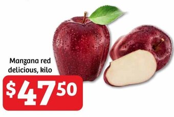 Soriana Híper Manzana red delicious, kilo oferta