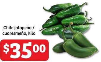 Soriana Híper Chile jalapeño / cuaresmeño, kilo oferta