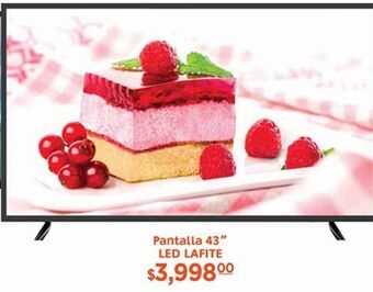 La Comer Pantalla 43 led lafite oferta