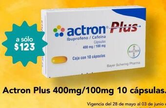 Farmacia San Pablo Actron plus 10 cápsulas caja oferta