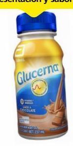 Glucerna suplemento alimenticio líquido para el tratamiento de diabetes, sabor chocolate 237 ml