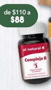 Al natural complejo b 30 tabletas