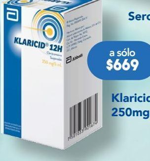 Farmacia San Pablo Klaricid 12h 60 ml suspensión frasco ámpula oferta