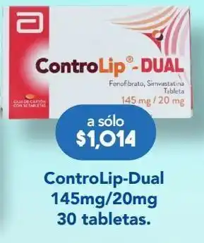 Farmacia San Pablo Controlip dual 30 tabletas caja oferta