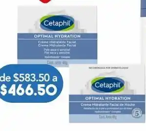 Farmacia San Pablo Cetaphil optimal hydration crema hidratante facial 48 g oferta