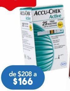Farmacia San Pablo Accu-chek active 25 tiras reactivas 25 piezas oferta
