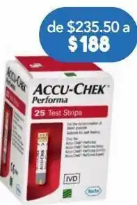 Farmacia San Pablo Accu-chek tiras performa 25 piezas oferta