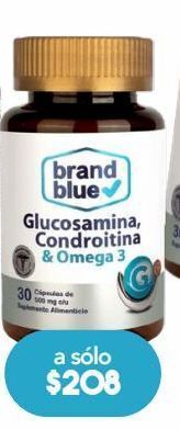 Farmacia San Pablo Brand blue glucosamina, condroitina & omega 3 fortalece articulaciones 30 cápsulas oferta