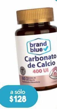 Farmacia San Pablo Brand blue carbonato de calcio 60 cápsulas oferta