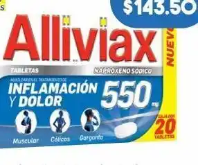 Alliviax inflamación y dolor muscular, cólicos y garganta