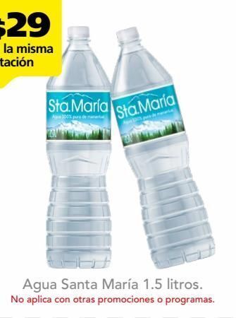 Farmacia San Pablo Sta. maría agua pura de manantial 1.5 l oferta
