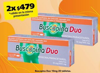 Farmacia San Pablo Buscapina duo 20 tableta caja oferta