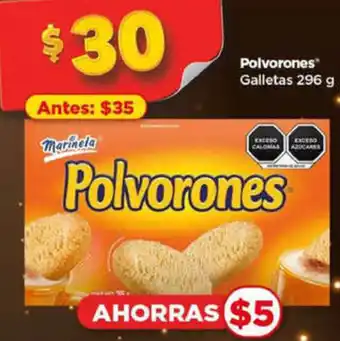 Bodega Aurrerá Polvorones Galletas 296 g oferta