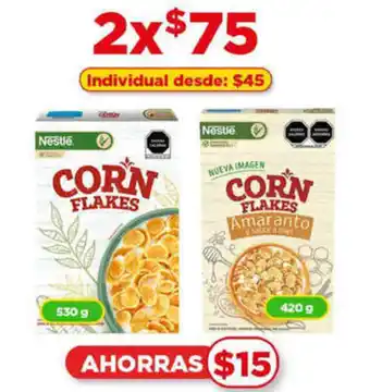 Bodega Aurrerá CORN FLAKES Amaranto 2x420g oferta