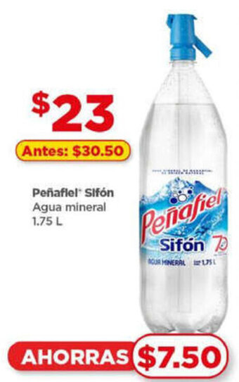 Bodega Aurrerá Peñafiel Sifón Agua mineral 1.75 L oferta