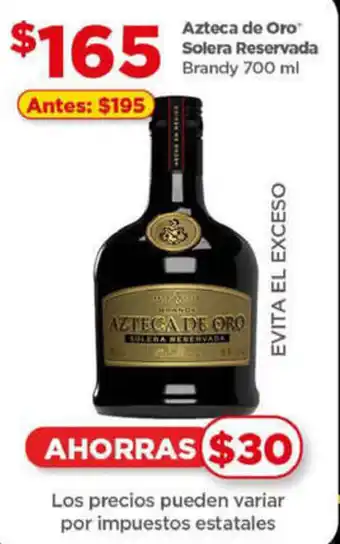 Azteca de Oro Solera Reservada Brandy 700 ml