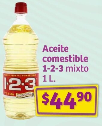 Soriana Híper Aceite comestible 1-2-3 mixto 1L oferta