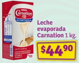 Soriana Híper Leche evaporada Carnation 1 kg. oferta