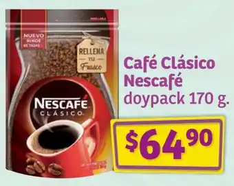 Soriana Híper Café Clásico Nescafé doypack 170 g. oferta