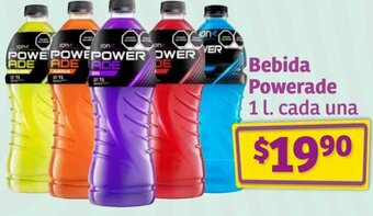 Soriana Híper Bebida Powerade 1 l. cada una oferta