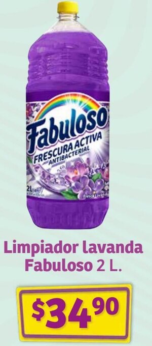 Soriana Híper Limpiador Lavanda Fabuloso 2 L. oferta