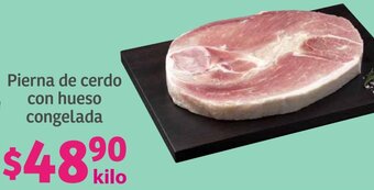 Soriana Híper Pierna de cerdo con hueso congelada oferta