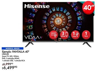 Woolworth Hisense SMART TV 40" oferta