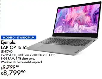 LENOVO LAPTOP 15.6"