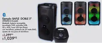 BAFLE DOBLE 5" HYPERTECH FLAMES