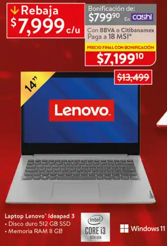 Laptop Lenovo Ideapad 3