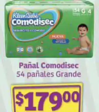 Soriana Mercado Pañal Comodisec 54 pañales Grande oferta