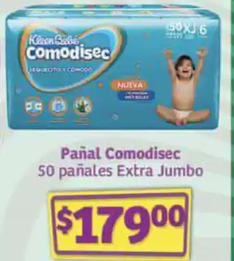 Soriana Mercado Pañal Comodisec 50 pañales Extra Jumbo oferta