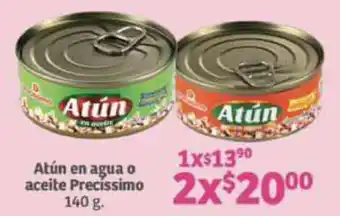 Soriana Mercado Atún en agua o aceite Precissimo 2X140G oferta