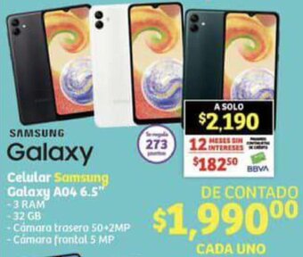 Celular Samsung Galaxy A04 6.5"