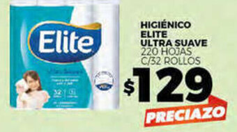 Merco HIGIÉNICO ELITE ULTRA SUAVE 220 HOJAS C/32 ROLLOS oferta